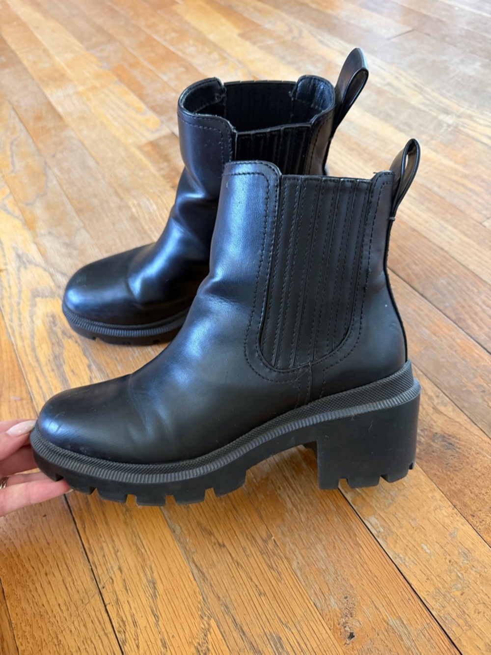 Classic Black Chelsea Ankle Boots - Women's